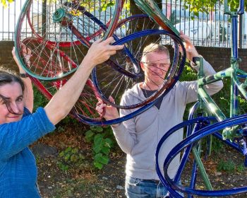 Building Men's Health Project. Neil Irons and Michelle Reader- artists.