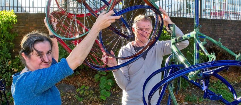 Building Men's Health Project. Neil Irons and Michelle Reader- artists.