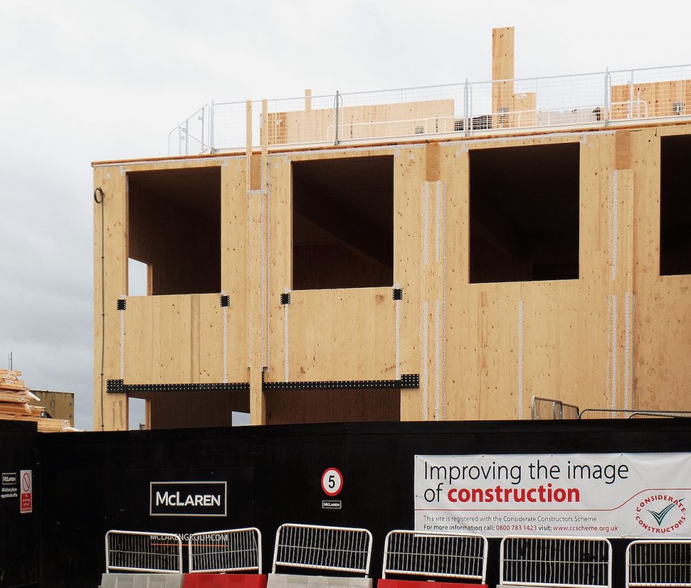 Cross-laminated timber construction, River Lee Navigation