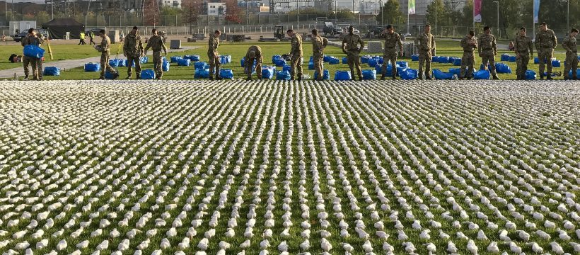 Laying out the Shrouds of the Somme