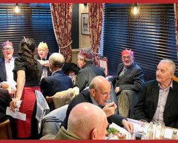 The Geezers Christmas dinner 2018 at the Eagle Snaresbrook