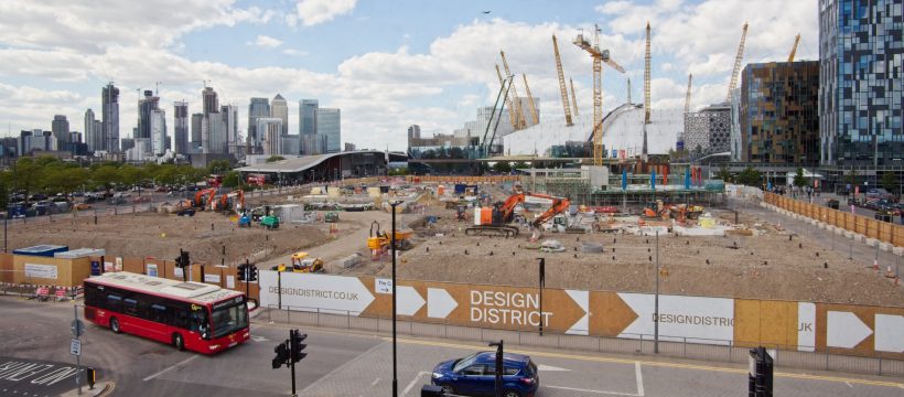 O2 area construction site May 2019