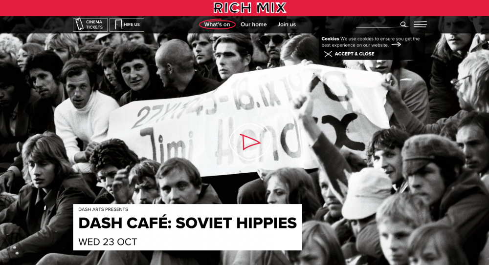 Soviet Hippies film at the Rich Mix