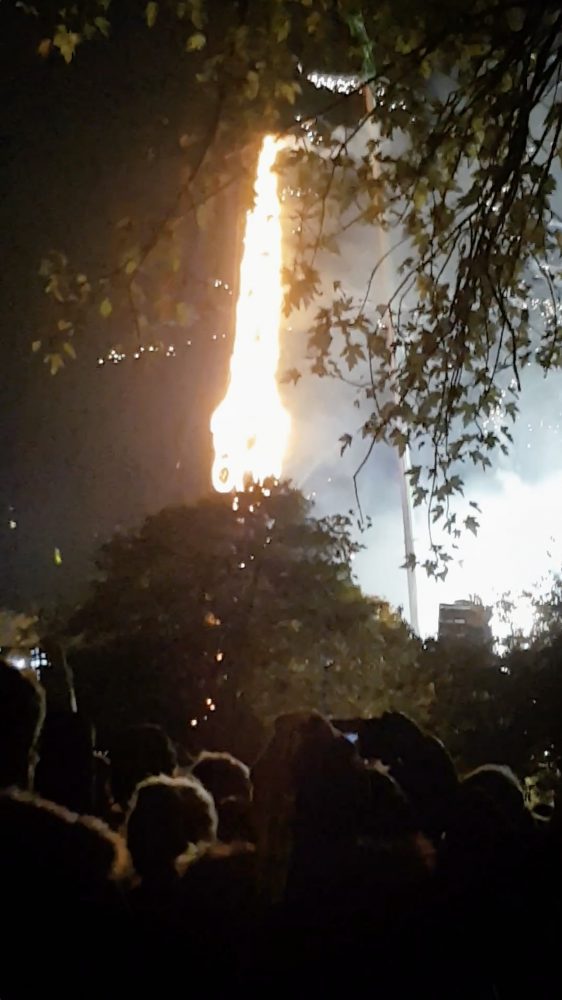Fireworks in Victoria Park - Moon Rocket taking off