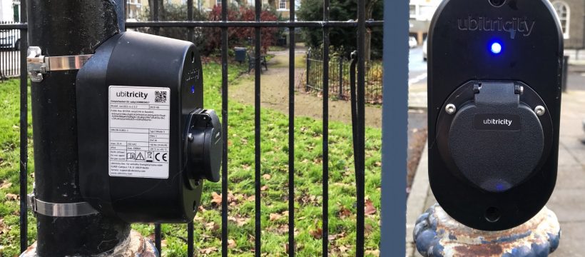 EV charging point Tredegar Square