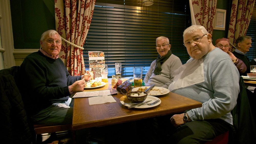 Geezers Christmas Dinner 2019, Toby Carvery Snaresbrook