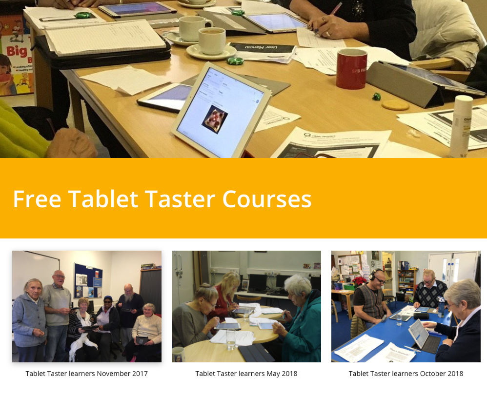 Tablet Taster Courses
