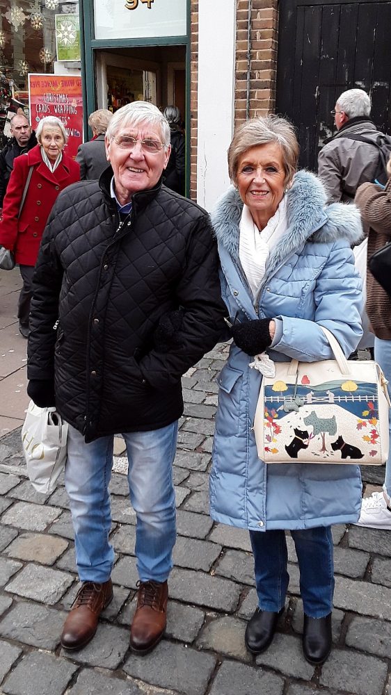 Geezers member Roy Feltwell and his wife Joy at Rochester