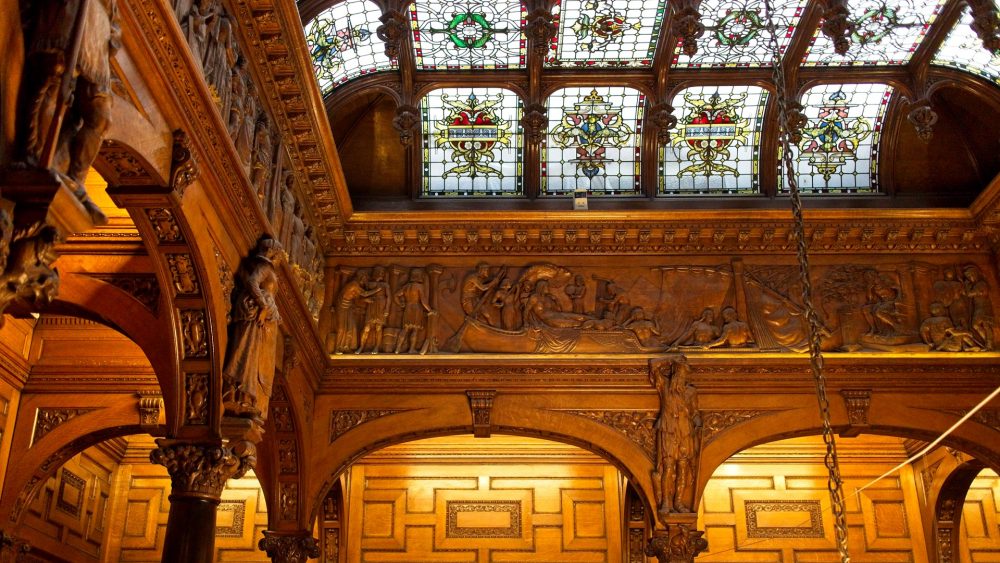 Above the main staircase at Two Temple Place