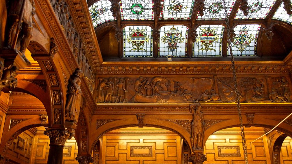 Above the main staircase at Two Temple Place 