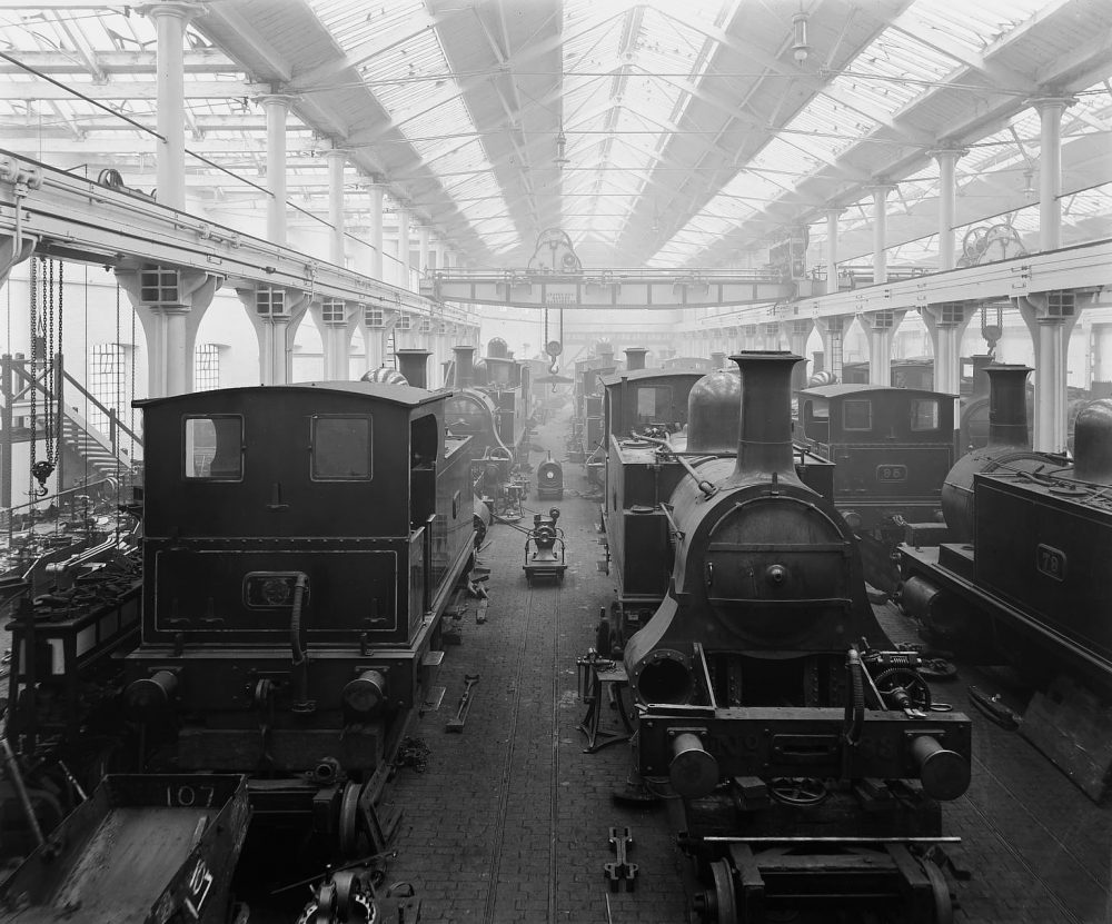 NLR locomotive building and repair works 1900. Image courtesy Science Museum Group.