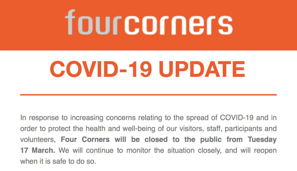 Four Corners Bethnal Green Covid- 19 update