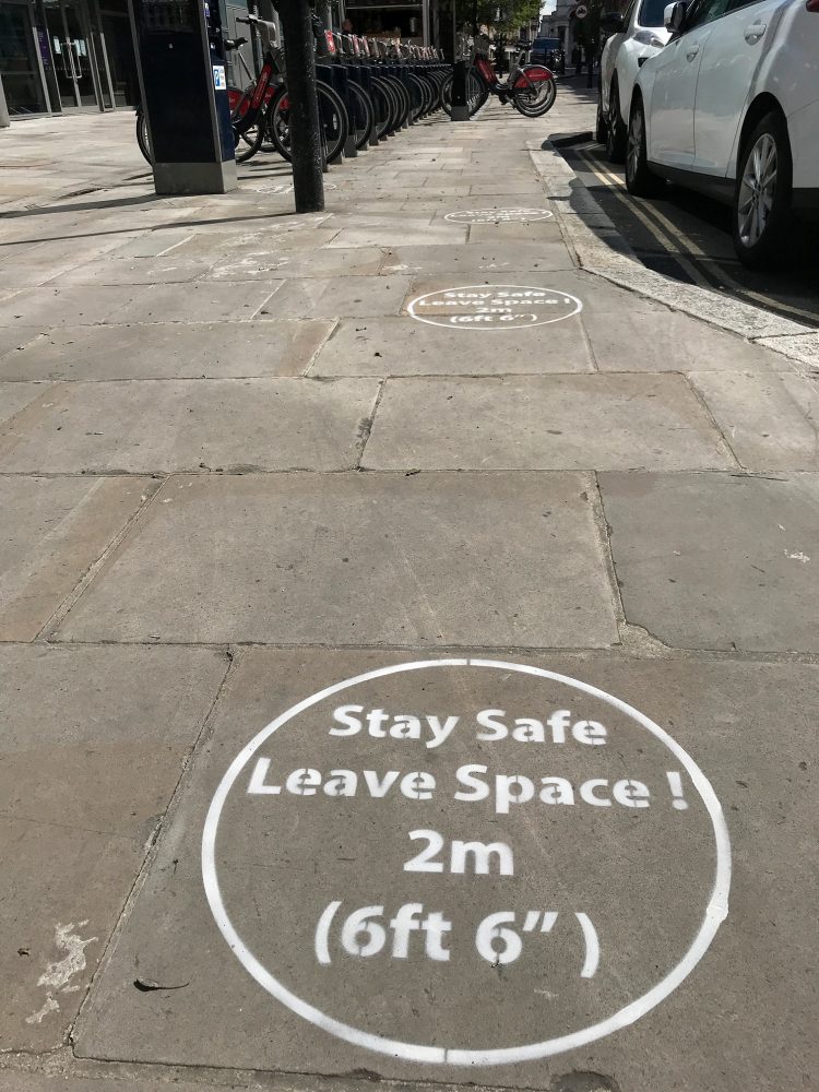 Social distancing to hire bikes off Bishopsgate