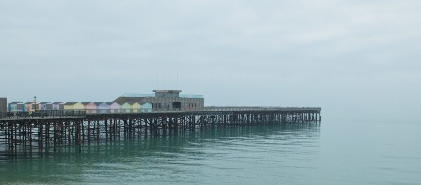 Hastings Pier in winter