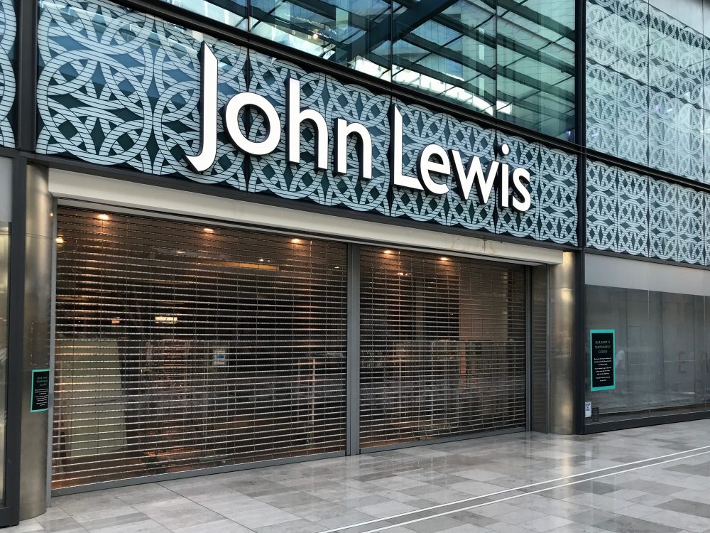 John Lewis still closed 23rd June 2020