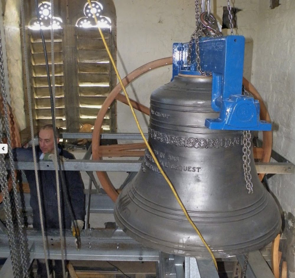 New Westley bell at All Saints, Loughton, Buckinghamshire