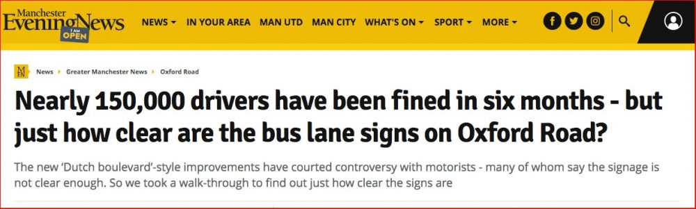 150,000 fines in 6 months. Manchester Evening News 24th Feb 2018