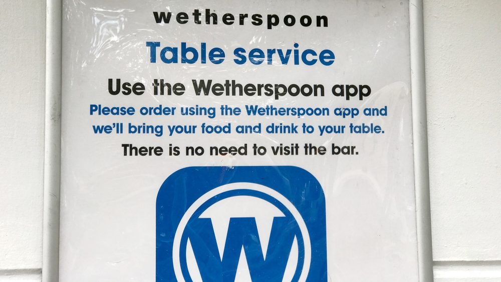 Wetherspoons app Half Moon