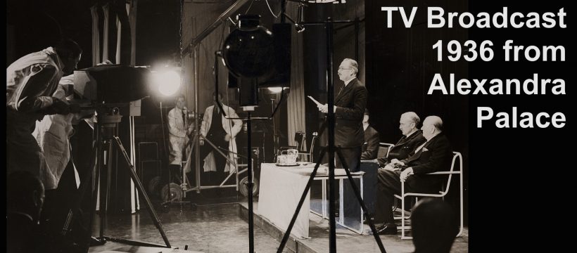 The Postmaster-General, Major G C Tyron addresses the Baird studio cameras, 2 November 1936, from the Daily Herald Archive, Science Museum Group collection