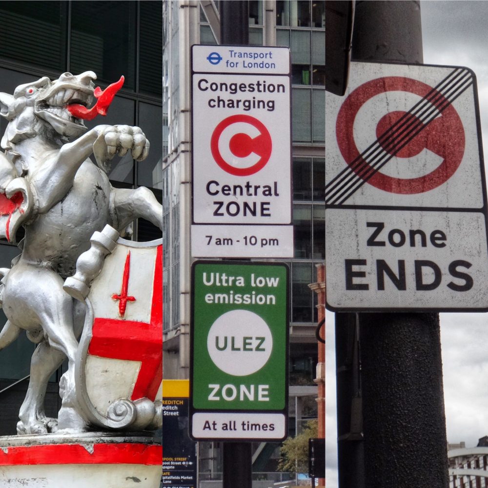 Congestion charge signs