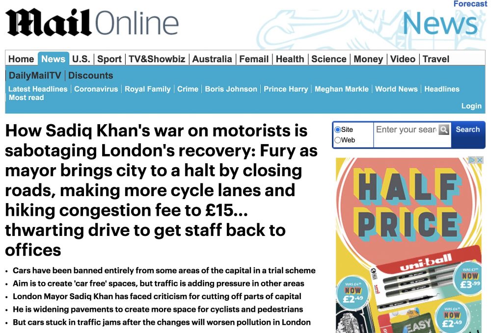 Sadiq Khan's war on motorists