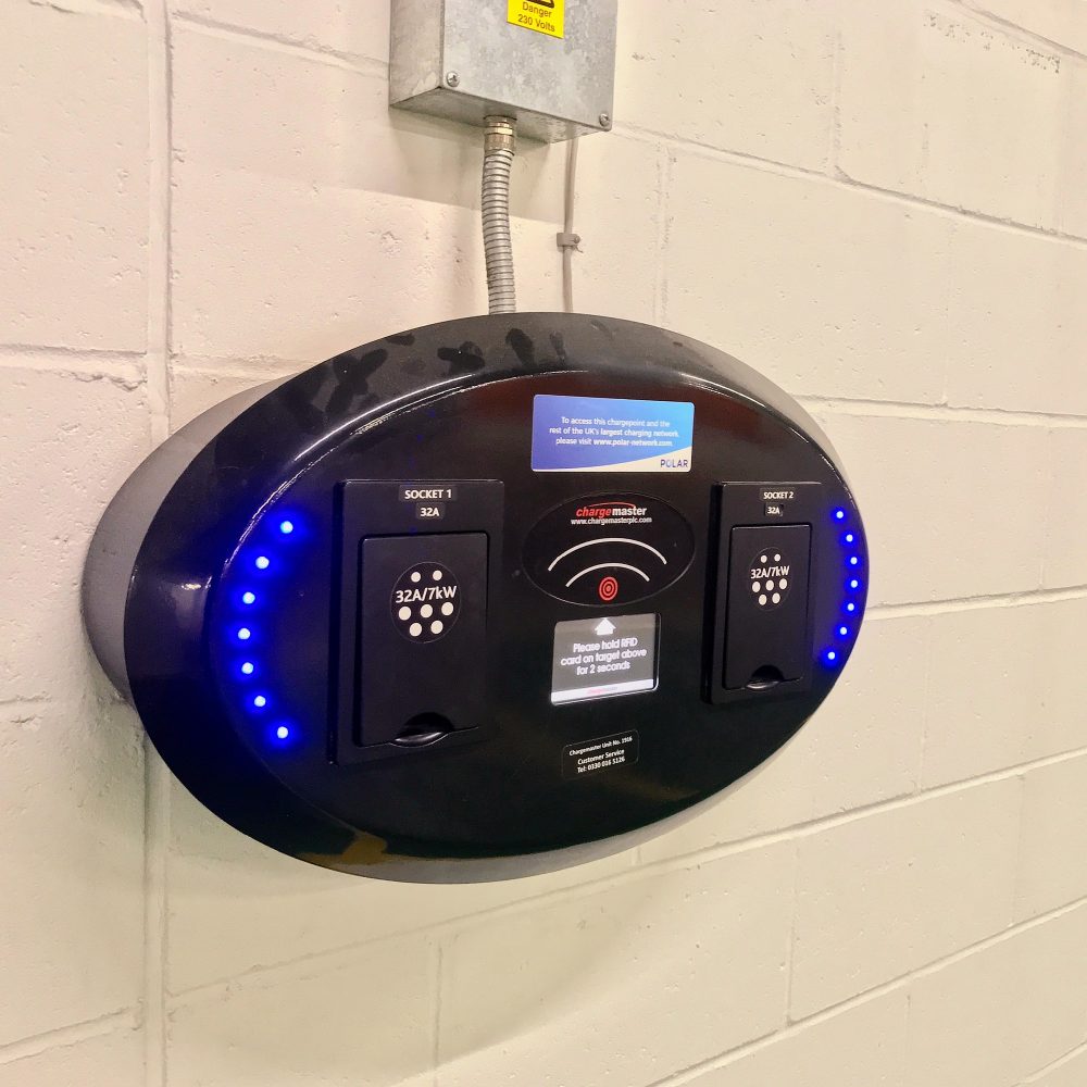 7 kWh Chargemaster wallbox Canary Wharf