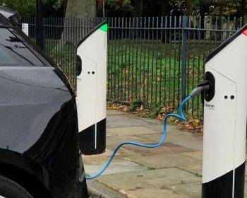 Source electric car chargers at St Marks Gate, Bow