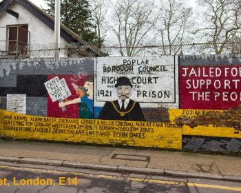 1921 Poplar Rates Strike mural, Hale Street London E14