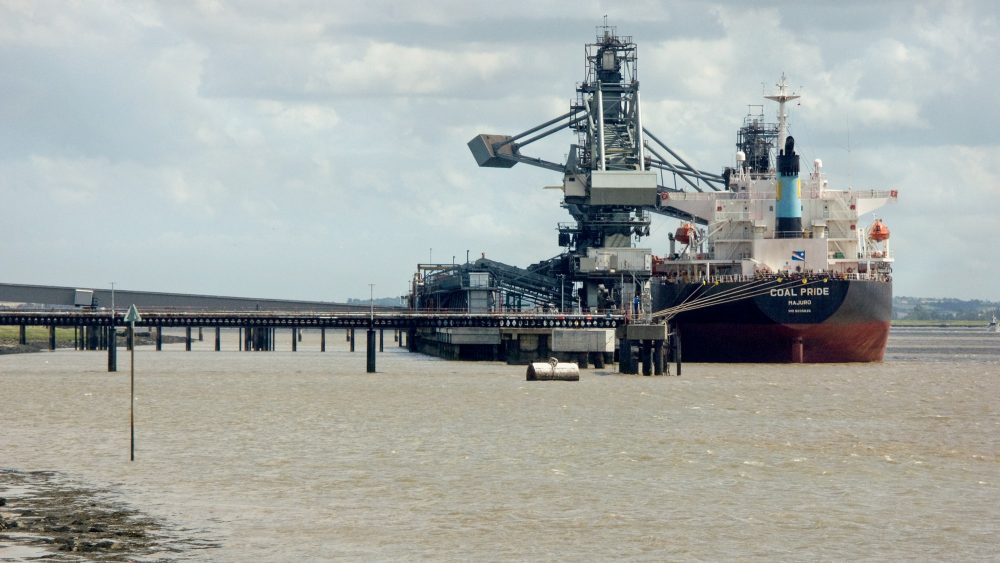 Coal being unloaded at Tilbury B Power Station in 2008. We've managed to come a long way in a short time.