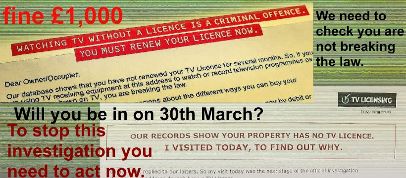 TV licence demands - a strange way of marketing