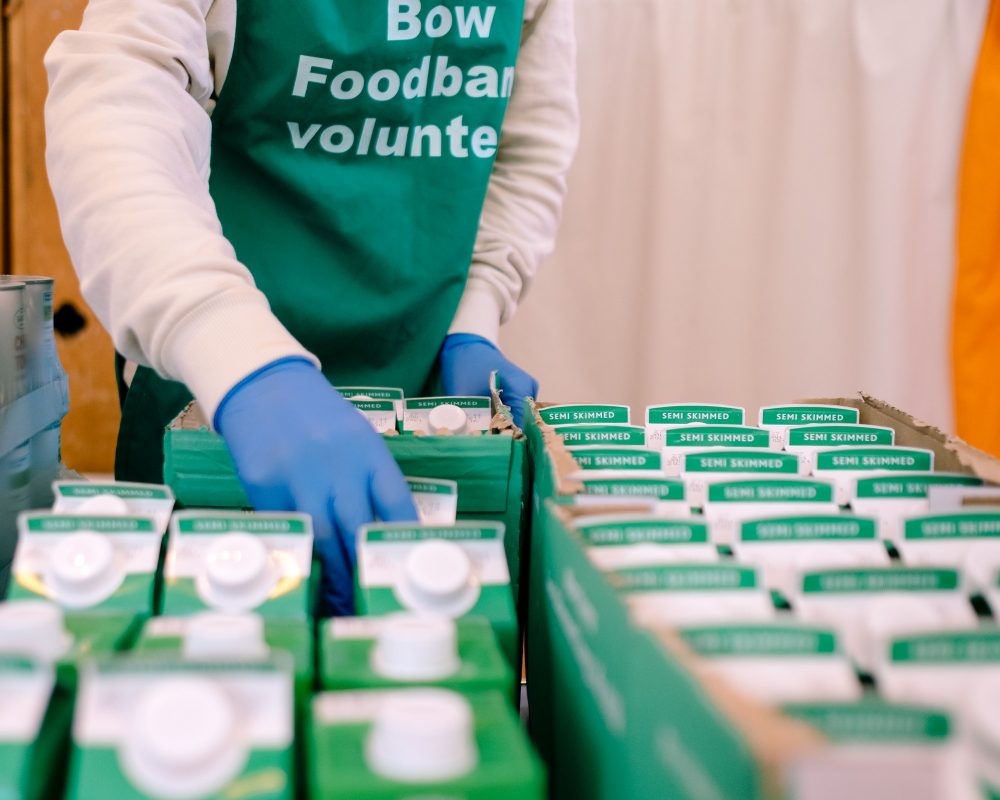 Bow Foodbank volunteer