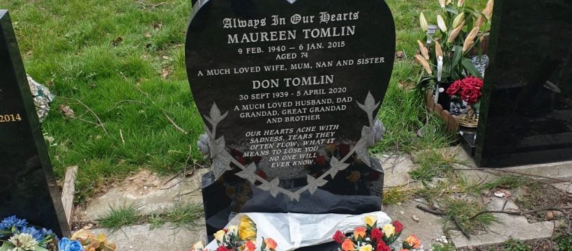 The grave of Don Tomlin