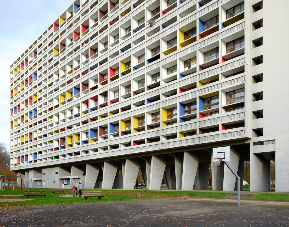 Unité d'Habitation by Le Corbusier at Briey-en-Forêt - completed 1961. Photo by Stephan Rutishauser taken in 2016.