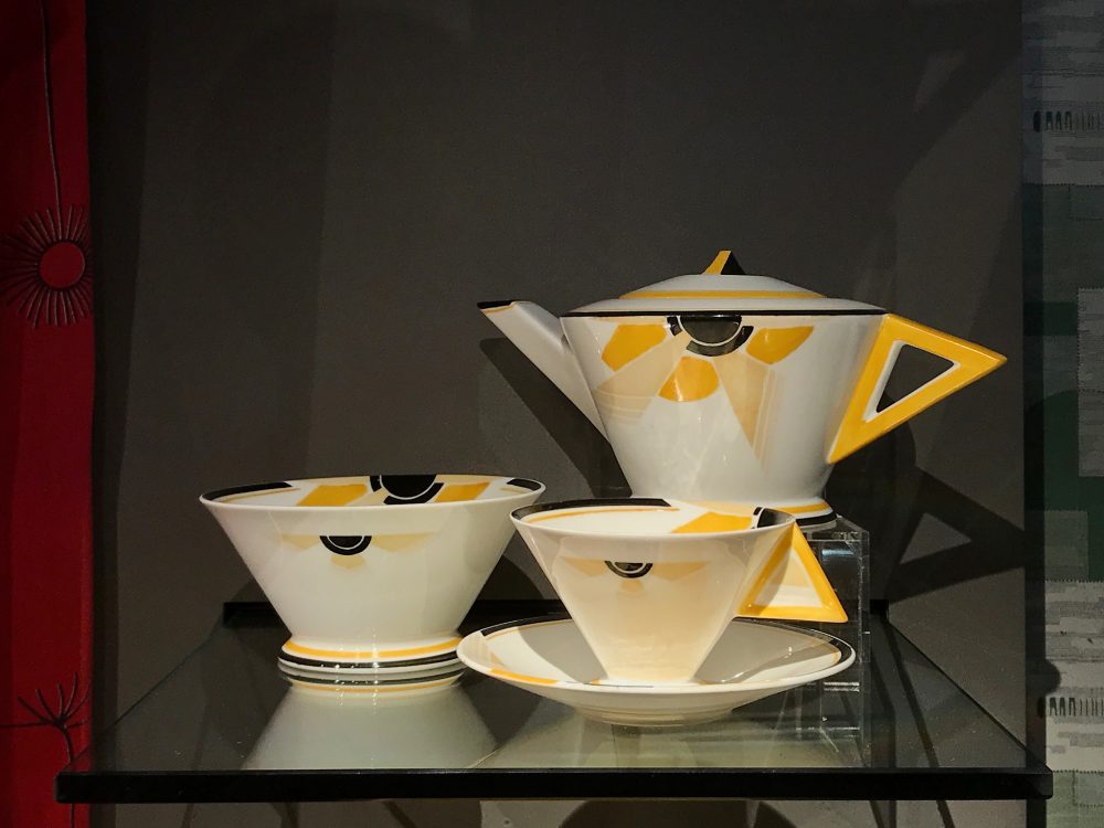 Tea service designed by Eric Slater for Shelley Potteries in 1930. It was radically different at the time.