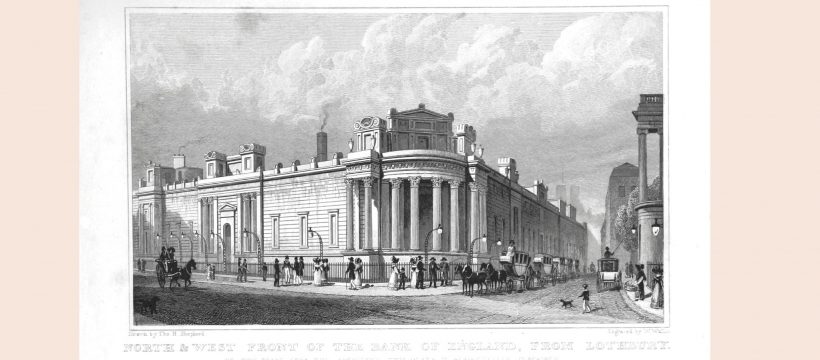 Design for Bank of England by John Soane