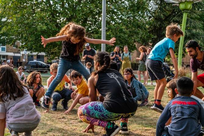 Children’s ‘Parkour’ Workshop at Chisenhale Dance Space: Street Festival 2019