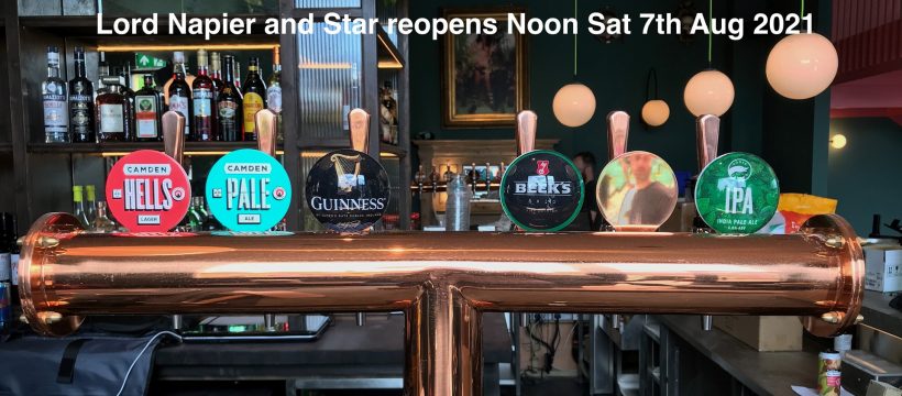 The Lord Napier and Star reopening