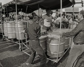 Drums Notting Hill Carnival about 1980