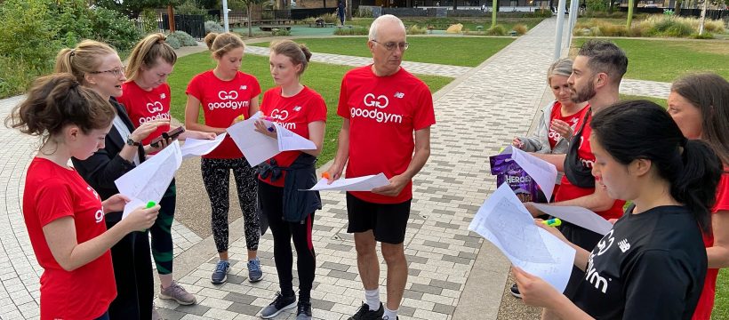 GoodGym members getting ready on St Stephen's Green