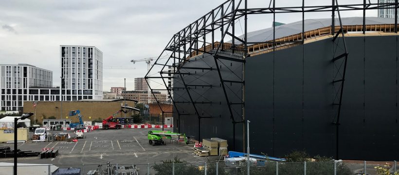 Pudding Mill Lane Theatre under construction