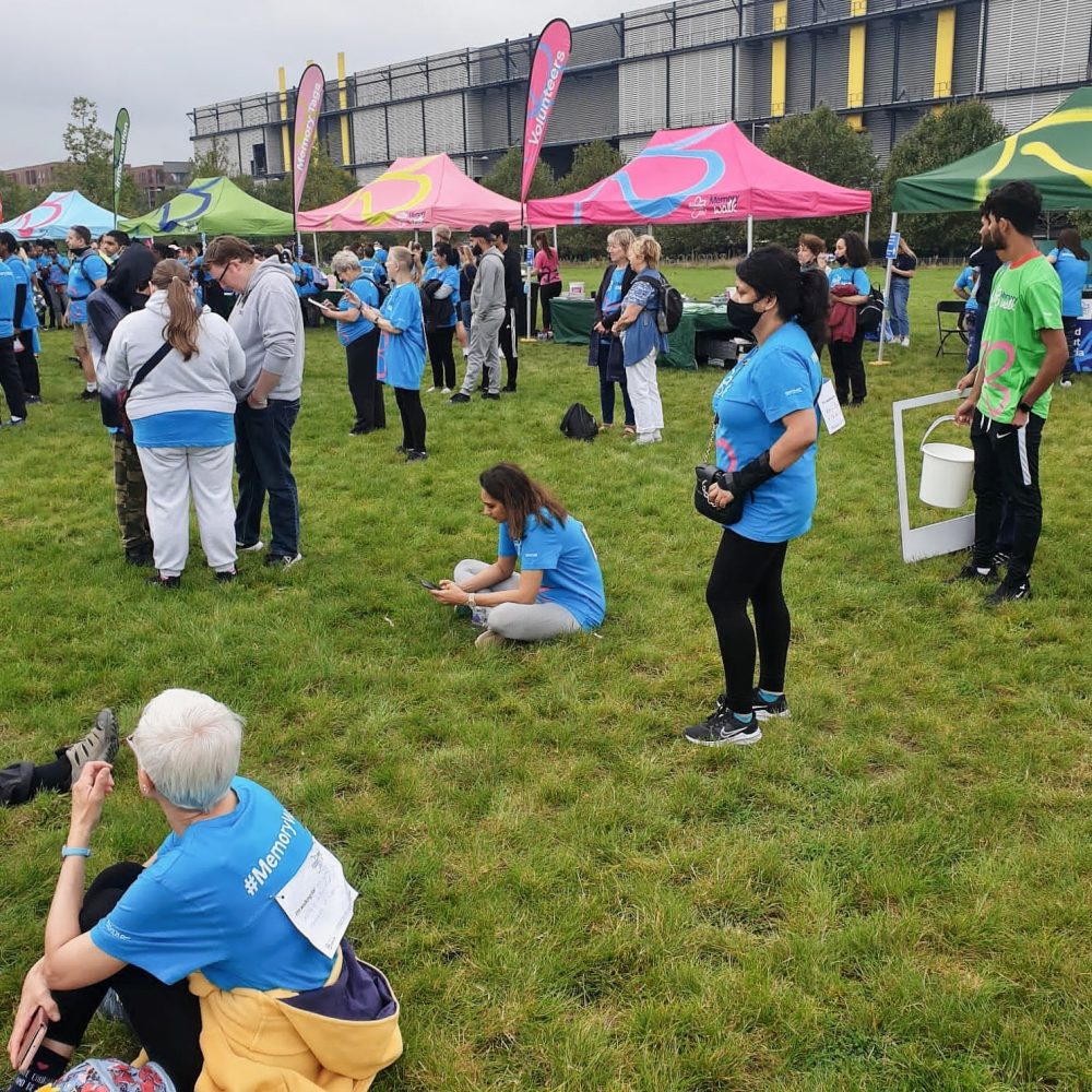 Stalls at end of the Alzheimers Memory Walk 2021