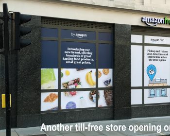 A new Amazon Fresh Store, which will soon be open at the junction of Chancery Lane and High Holborn.