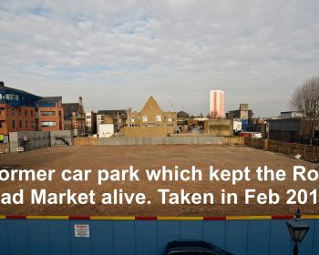 Former Safeway Car Park, off Roman Road Feb 2010