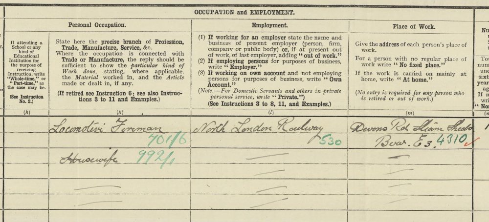 George Thomas Matthison worked for the North London Railway in Devons Road engine sheds