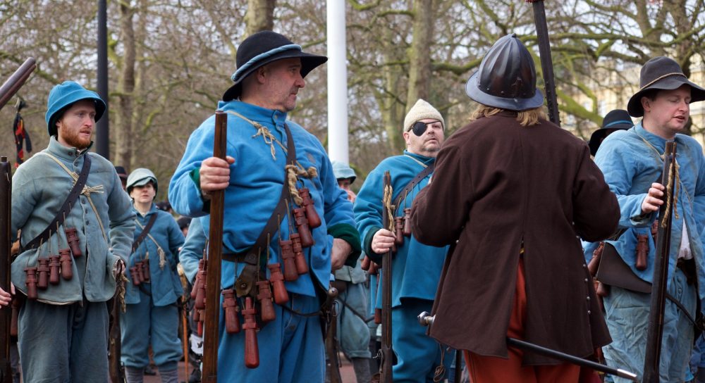 Commemoration of the route taken by Charles I to the place of his untimely death in Whitehall. Sun 25th Jan 2015 by The English Civil War Society.