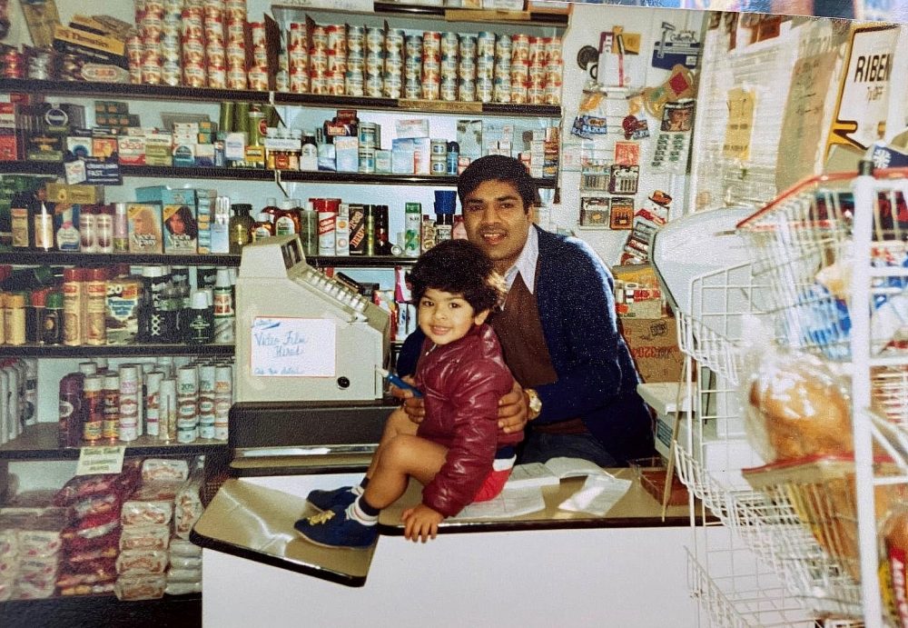 Kalin Rana and son Sunil 1982