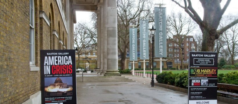 America In Crisis Exhibition at the Saatchi Gallery, London