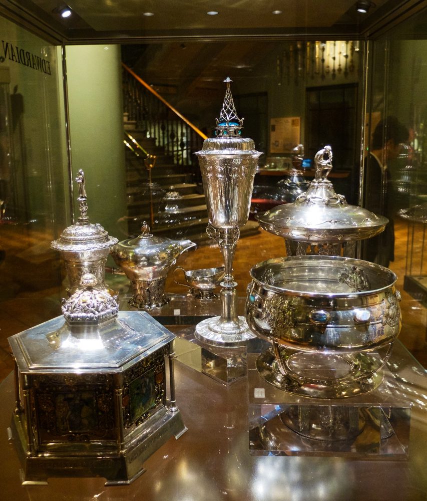 Silverware made at Mile End in the V&A Museum