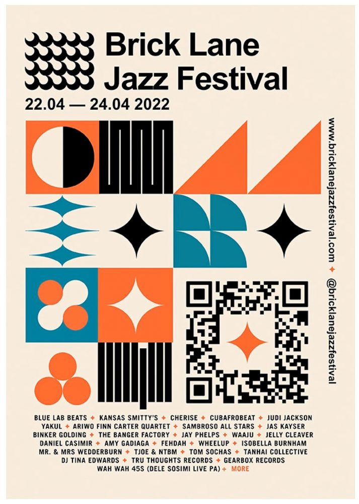 Brick Lane Jazz Festival poster 2022