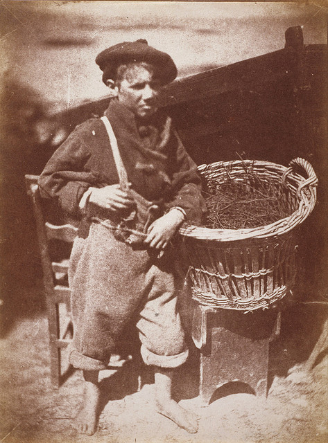 Newhaven boy taken by Robert Adamson in 1845 using Fox Talbot's Calotype process